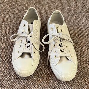 Classic Converse All Star Tan Canvas Sneakers